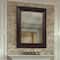 Head West® 36" Addyson Embossed Rich Brown Framed Beveled Wall Mirror